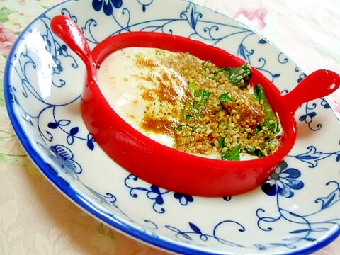 ❤小松菜と胡麻のカレー味ｄｅ目玉焼き❤